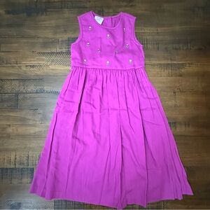 Laura Ashley Girls Dress Size 6 embroidered flowers